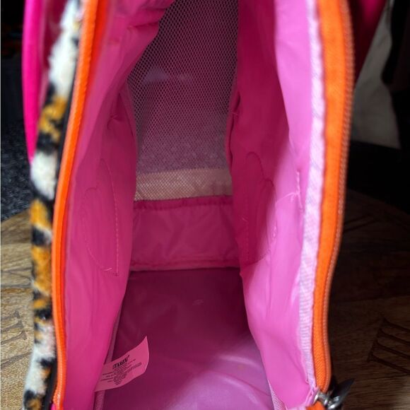 9” Pucci Pups Battat Leopard Print Heart Plush Stuffed Animal Carrier EPC - Picture 8 of 9